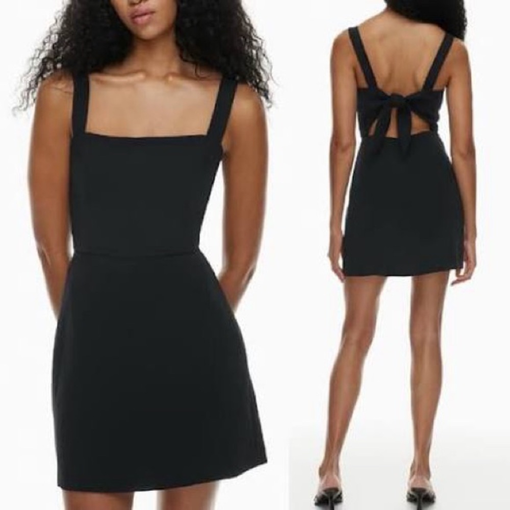 Aritzia Wilfred Aperture Tie Back Dress